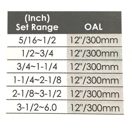 Set 6 Calibri Telescopici Dasqua - 30.5cm, Gamma 5/16-6", Per Misure Interne Di Precisione - Foto 11